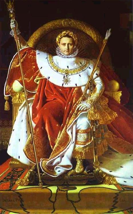  Portrait of Napoleon on the Imperial Throne